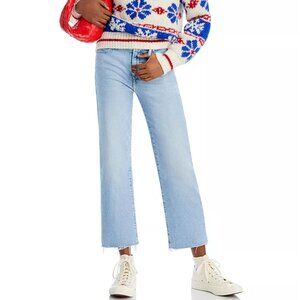 Mother the Kick It High Rise Frayed Ankle Jean - Norway Dude - Size 25